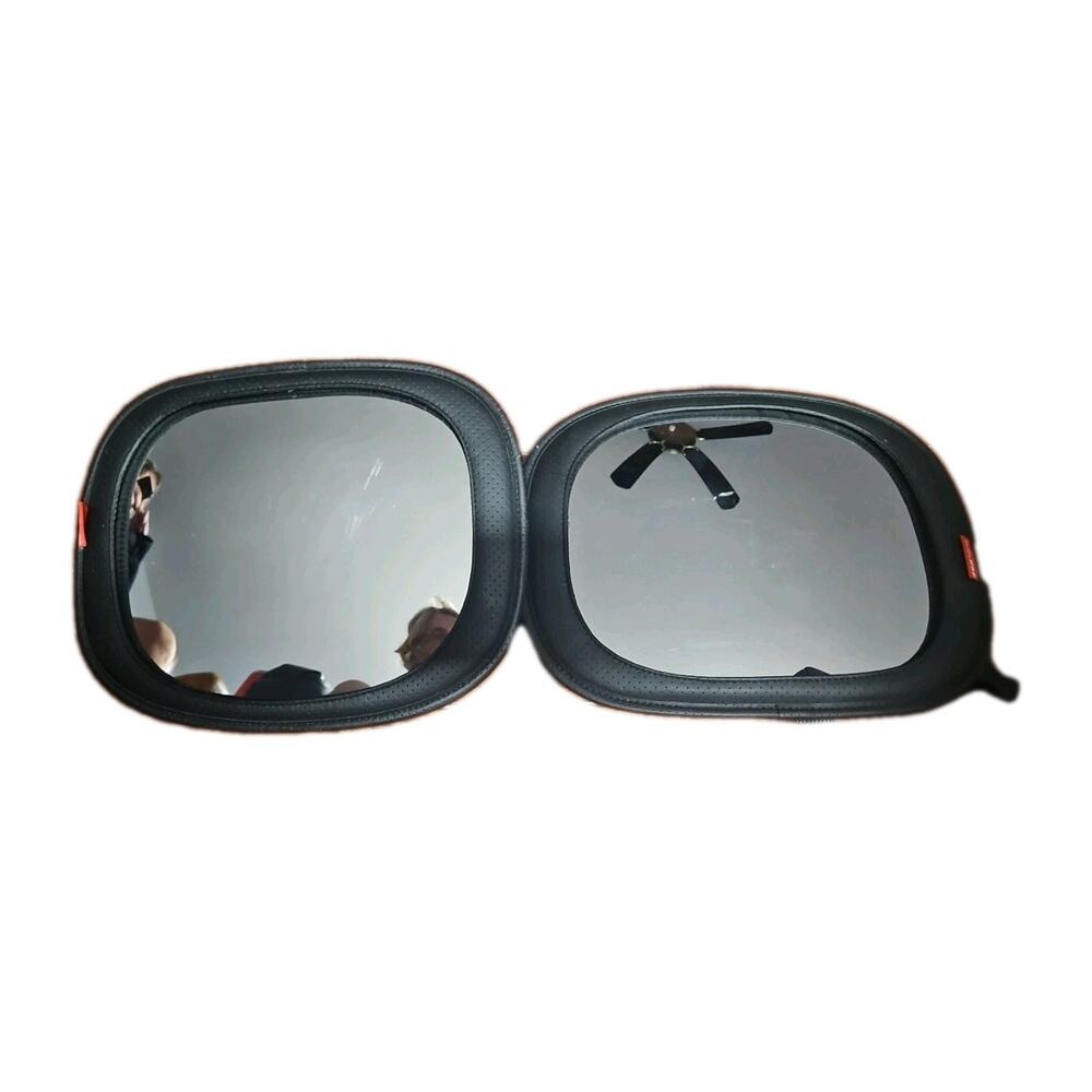2 Two Skip*Hop Child Car Safety Mirrors Back Seat Black NOTE* PICS 7&8 Scratches